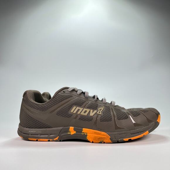 Inov 8 F Lite 235 V3 Gray Orange Cross Training Shoes Lace Up Men's Size 11.5 - Picture 1 of 11
